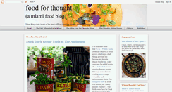 Desktop Screenshot of foodforthoughtmiami.com